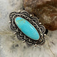 Carolyn Pollack Sterling Silver Marquise Turquoise Decorated Ring For Women, Variety of Sizes