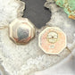 Vintage Sterling Silver Octagon Fashion Stud Earrings For Women