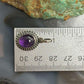 Sterling Silver Southwestern Style Oval Amethyst Decorated Charm/Pendant For Women