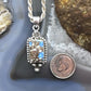 Sterling Silver Southwestern Style Golden Hill Turquoise Decorated Pendant For Women