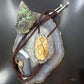 Sterling Silver Southwestern Style Oval Picture Jasper Decorated Bolo Tie For Men