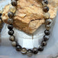 Sterling Silver Southwestern Style 8mm Smoky Quartz Beads 20" Necklace For Women