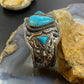 Carolyn Pollack Sterling Silver 3 Turquoise Decorated Heavy Bracelet For Women