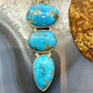 Sterling Silver Southwestern Style 3 Kingman Turquoise Pendant For Women #1