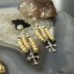 Carolyn Pollack Sterling Silver Mother Of Pearl & Cross Chandelier Earrings For Women