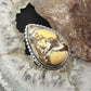Sterling Silver Southwestern Style Teardrop Mookaite Jasper Ring Size 7.5 For Women