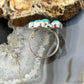 Sterling Southwestern Style Mohave Turquoise Cluster Ring Size 8 For Women