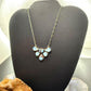 Sterling Silver Southwestern Style Teardrop Golden Hill Turquoise Necklace For Women