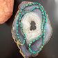 Carolyn Pollack Sterling Silver Natural Turquoise & Heishi Beads 32"-34" Necklace For Women