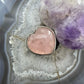 Sterling Silver Southwestern Style Pink Quartz Heart Ring For Women