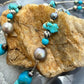 Carolyn Pollack Sterling Turquoise,Liquid Silver,Swirl Spindle 20" Necklace For Women