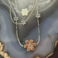Carolyn Pollack Sterling Silver, Copper, MOP Flower 15"-18" Necklace For Women