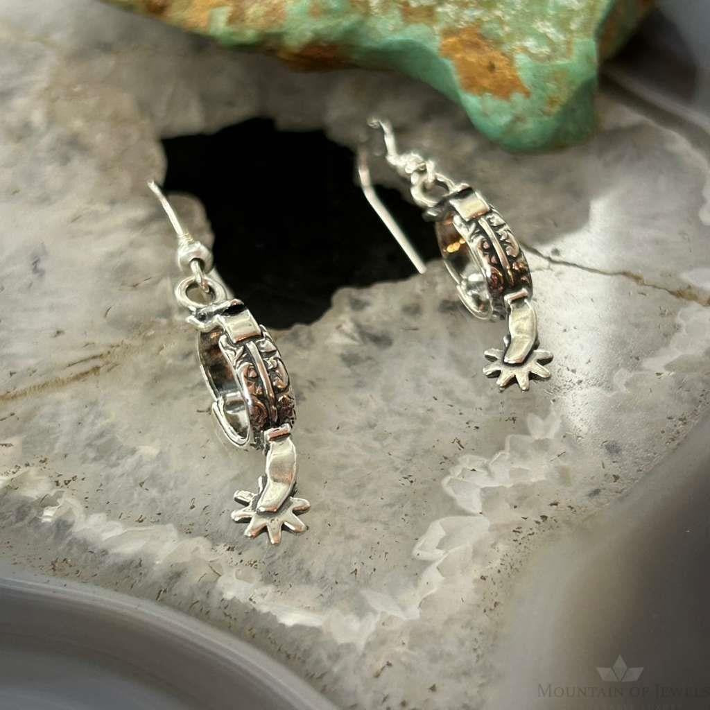 Carolyn Pollack Sterling Silver Spurs Dangle Earrings For Women