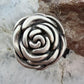 Sterling Silver Electroform Small Rose Fashion Ring Size 7.25 For Women