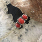 Carolyn Pollack Sterling Silver 3 Oval Red Coral Ring With Size Variety For Women