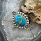 Sterling Silver Southwestern Style Sonora Gold Turquoise Decorated Adjustable Ring For Women #3
