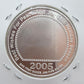 US 2005 One Troy Ounce .999 Fine Silver Round Season's Greeting #102525-2HXPE