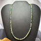 Sterling Silver 4mm Faceted Hubai Turquoise Beads 22" Necklace For Women