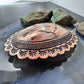 Ben Yellowhorse Navajo Native American Oval Copper Stamped Unisex Belt Buckle #1