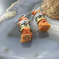 Tommy & Rosita Singer Sterling Silver Orange Spiny Oyster Beads Dangle Earrings For Women