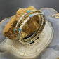 Carolyn Pollack Sterling Silver, Brass, Turquoise 3 Bangle Bracelet Set For Women