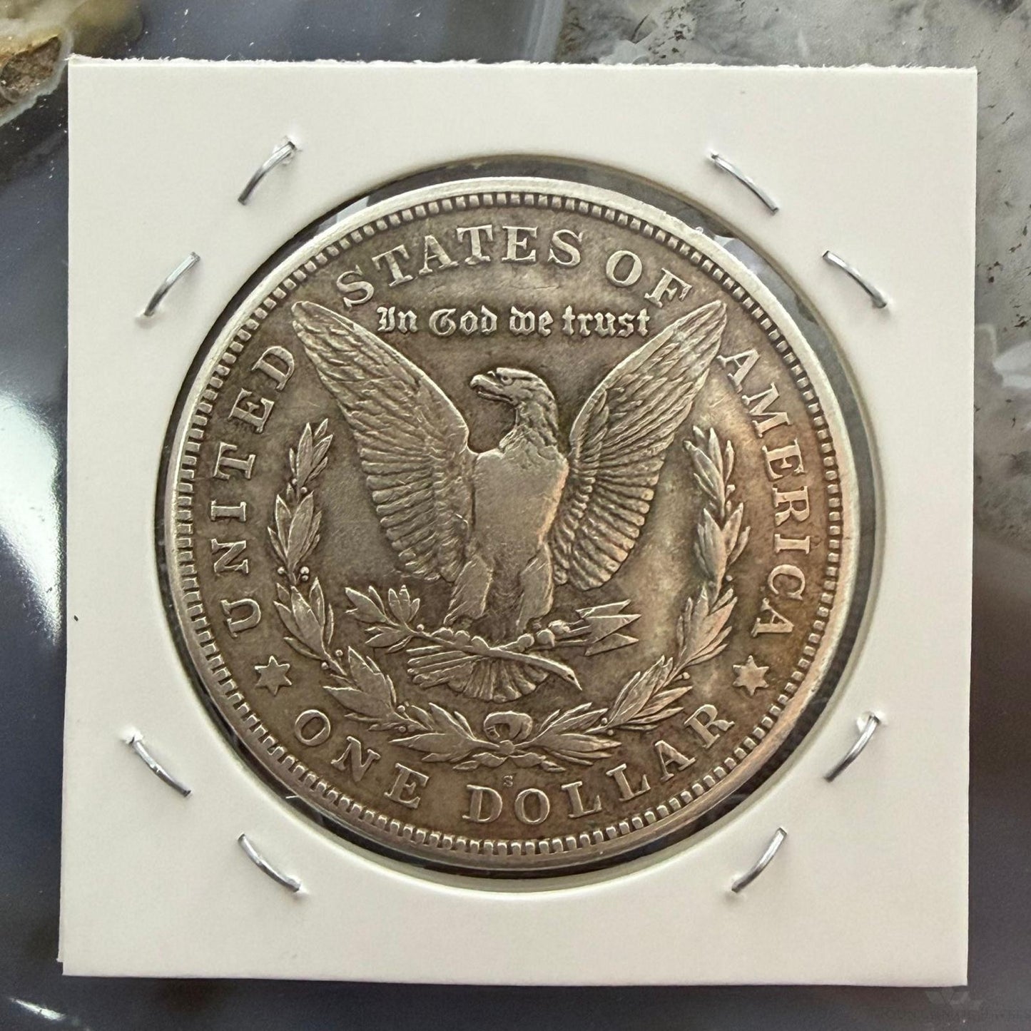 US 1921-S 90% Morgan Silver Dollar F-VF #112525-28OX