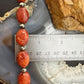 Carolyn Pollack Sterling Silver Oval Coral Beads 17"-20" Necklace For Women