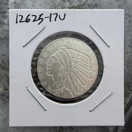 One Quarter Troy Ounce .999 Pure Silver Indian Head Mint #12625-17U