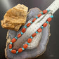 Carolyn Pollack Sterling Silver Turquoise &Coral Beads Decorated16"-19" Necklace For Women