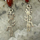Carolyn Pollack Sterling Silver Red Jasper W/Kokopelli Dangle Earrings For Women