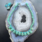 Carolyn Pollack Sterling Silver Green Chalcedony & Turquoise 14"-18" Necklace For Women