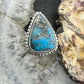 Sterling Silver Southwestern Style Teardrop Shattuckite Decorated Ring Size 6.5 For Women