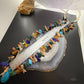 Vintage Sterling Silver Various Carved Fetish 36" Necklace For Women