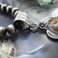 Sterling Silver Southwestern Style Oval River Jasper Decorated Pendant For Women