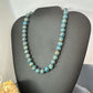 Sterling Silver 10mm Mexican Calcite Beads 16" Necklace For Women