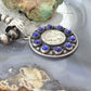 Genuine 1941 90% Silver Mercury Dime Coin w/Lapis Decorated Unisex Pendant