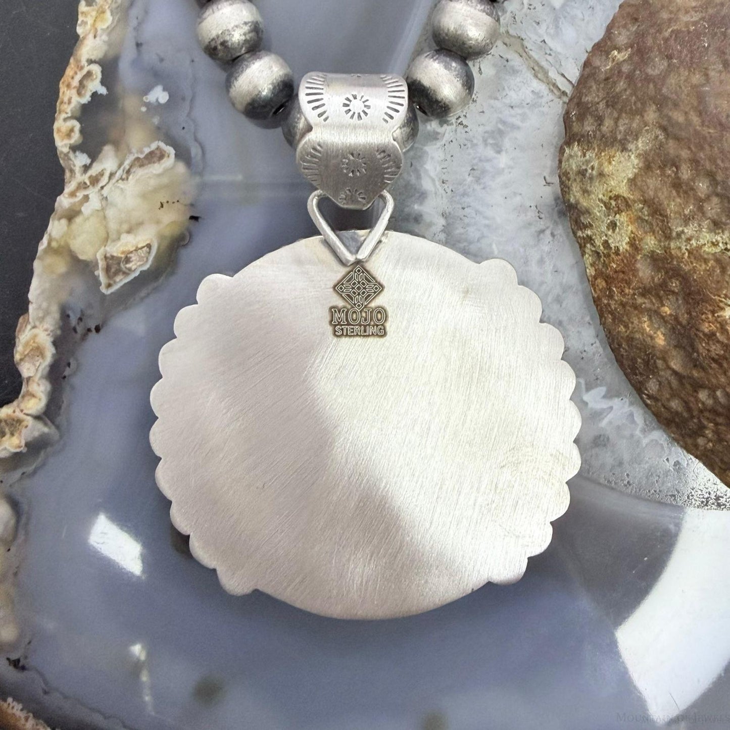 1881 Genuine 90% Silver Morgan Dollar Decorated Unisex Sterling Silver Pendant