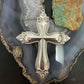 1998 Vintage Towle Sterling Silver Religious Cross Christmas Ornament