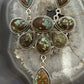 Sterling Silver Southwestern Style Turquoise #8 Cluster 30" Necklace For Women