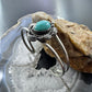 Vintage Native American Silver Natural Turquoise Split Shank Bracelet For Women