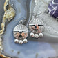 Brad Panteah Sterling Silver Overlay Decorated Maiden Face Dangle Earrings For Women