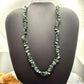 Vintage Natural Malachite & Hematite 34" Necklace For Women
