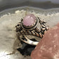 Carolyn Pollack Sterling Silver Oval Rose Quartz Decorated Ring Sz 7.5 For Women