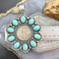 1943 Genuine 90% Silver Walking Liberty Half Dollar Coin w/Turquoise Unisex Pendant