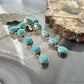 Native American Sterling Silver Turquoise Cluster Post Earrings For Women