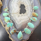 Sterling Silver Southwestern Style Royston Turquoise 19" Necklace For Women