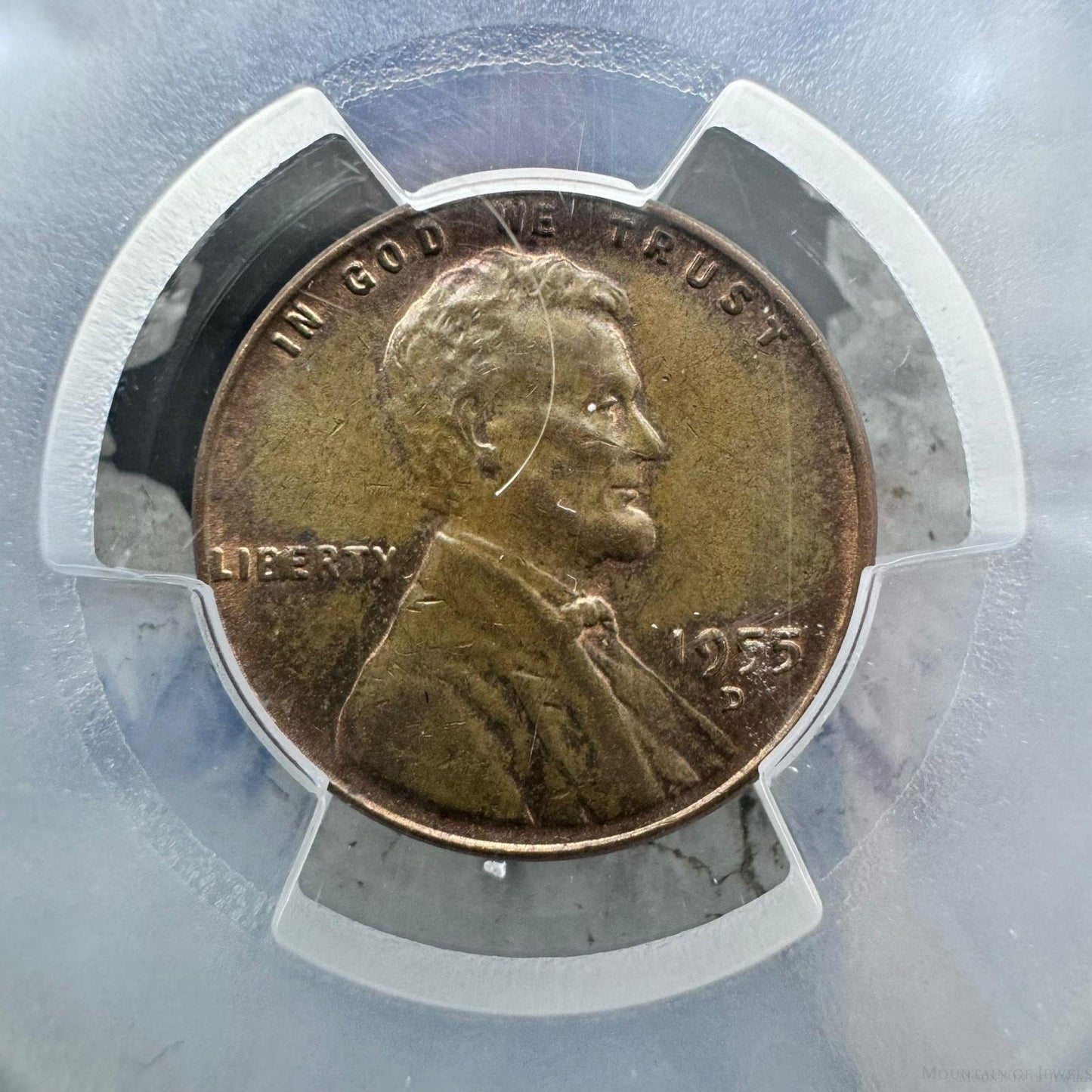 1955-D US Penny PCGS MS62BN #3076