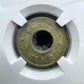 VS2009 (1952) Nepal 4P Bullet Paisa Genuine NGC #8160696-070