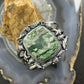 Sterling Silver Southwestern Style Square Variscite Decorated Bracelet For Women