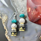 Tommy & Rosita Singer Sterling Silver Turquoise,Howlite Beads Dangle Earrings For Women
